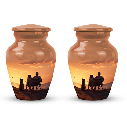 Personalized Pet Keepsake Urn for Pet Ashes - 10-inch, 200 cu in - Yatskia