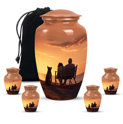 Personalized Pet Keepsake Urn for Pet Ashes - 10-inch, 200 cu in - Yatskia
