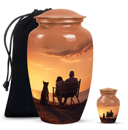Personalized Pet Keepsake Urn for Pet Ashes - 10-inch, 200 cu in - Yatskia