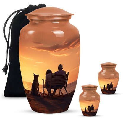 Personalized Pet Keepsake Urn for Pet Ashes - 10-inch, 200 cu in - Yatskia