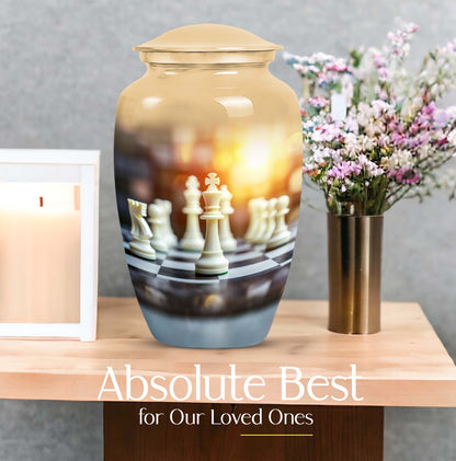 10-inch Chess themed classic urn
