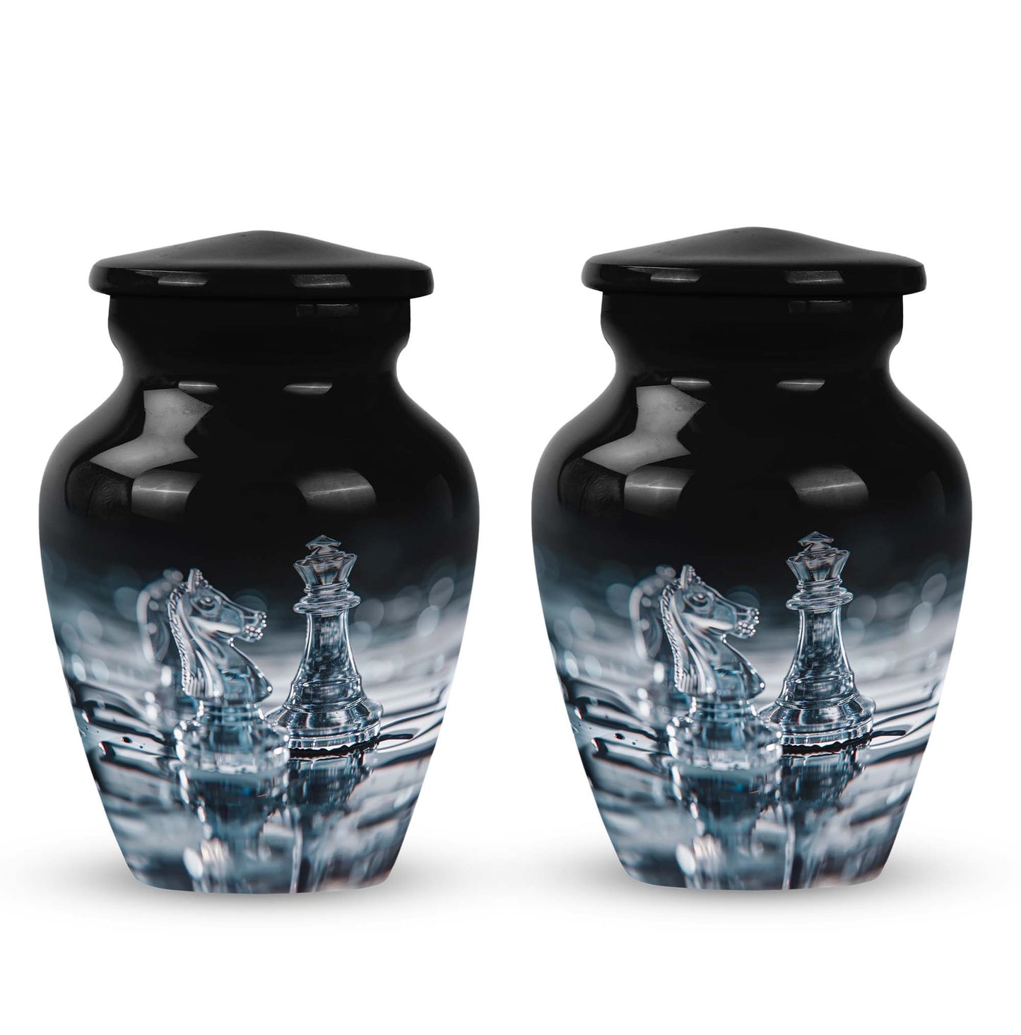 Personalized Chess Keepsake Urn for Human Ashes - 3-inch, 200 cu in - Yatskia