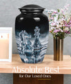 10-inch chess themed classic urn for women's ashes, 