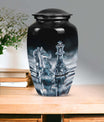 10-inch chess themed classic urn for women's ashes, 