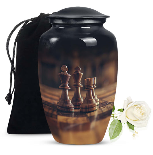 10-inch Chess-themed Classic Urn