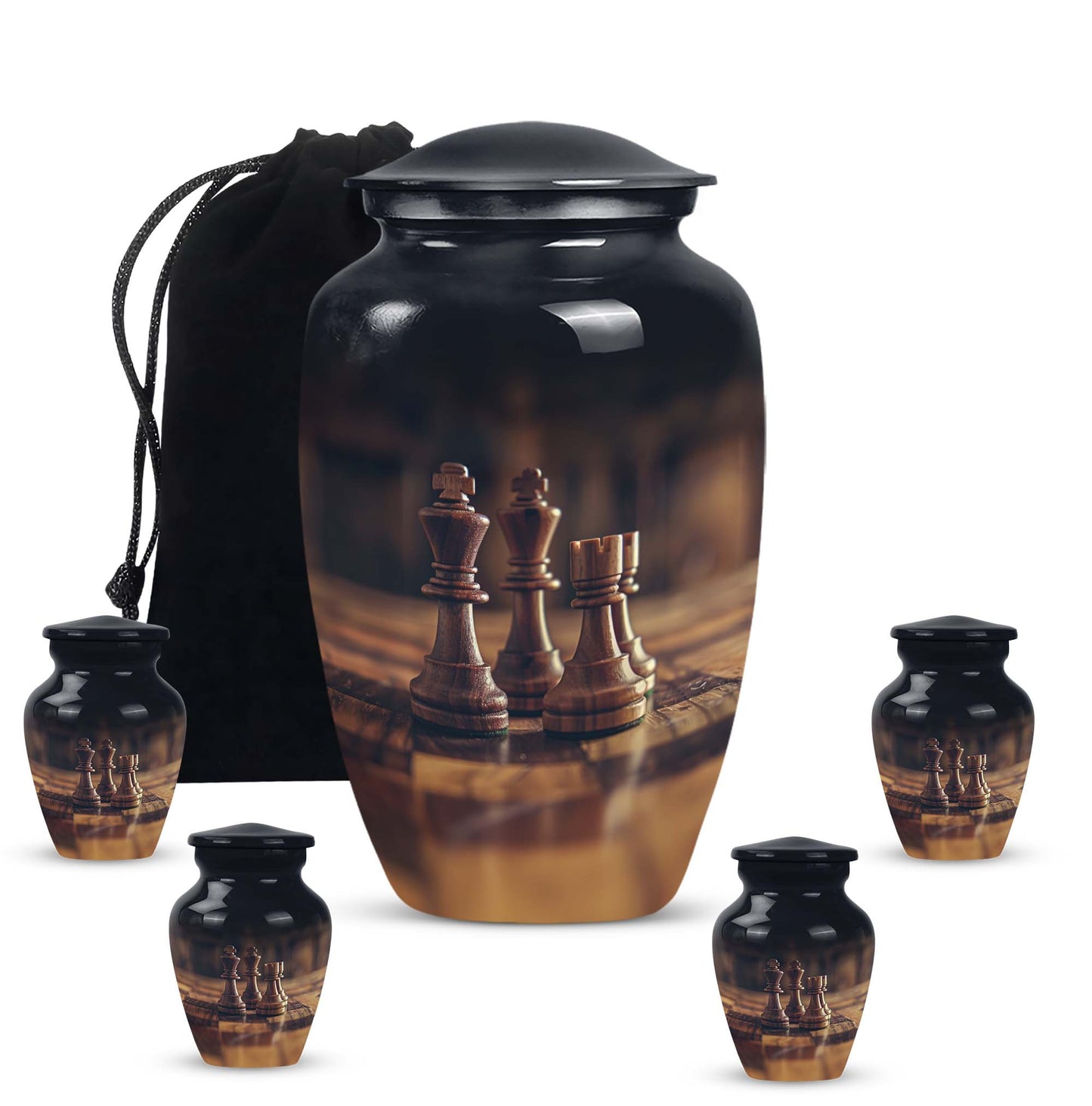 10-inch Chess-themed Classic Urn