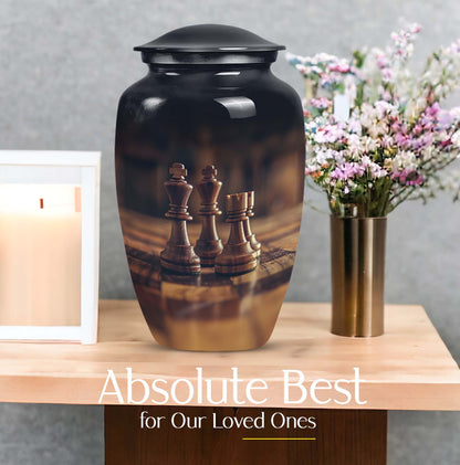 10-inch Chess-themed Classic Urn