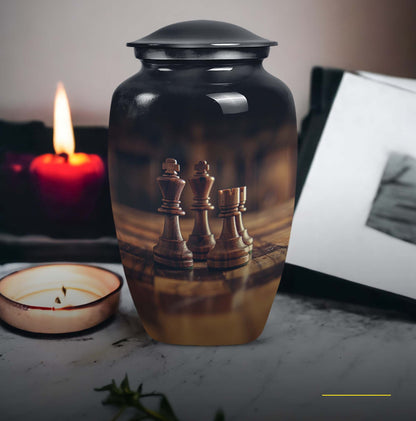 10-inch Chess-themed Classic Urn