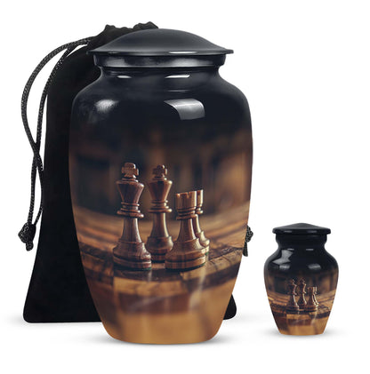 10-inch Chess-themed Classic Urn