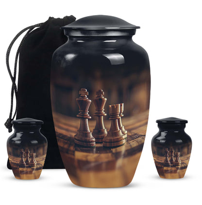 10-inch Chess-themed Classic Urn
