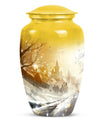 Snowflake Funeral Urn - Decorative Large Urn For Men & Women