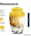Snowflake Funeral Urn - Decorative Large Urn For Men & Women