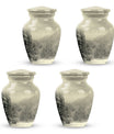 Snowflakes Urn For Ashes Female Memorial, Funeral Shape Urn