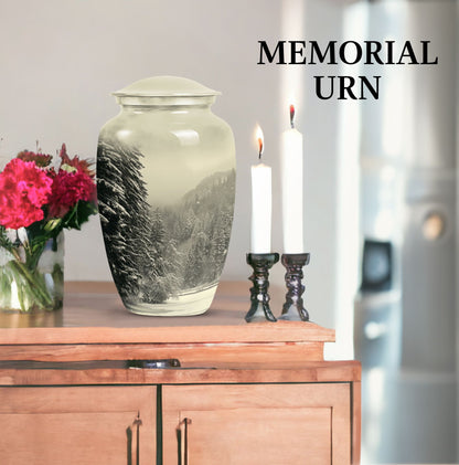 10-inch classic Snowflakes Urn