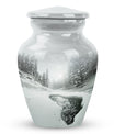 Snowflakes Urn For Ashes Memorial, Funeral Cremation Urn For Ashes