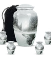 Snowflakes Urn For Ashes Memorial, Funeral Cremation Urn For Ashes