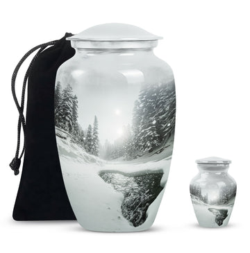 Large Urn With 1 Keepsake Urn