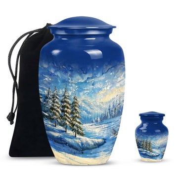 Large Urn With 1 Keepsake Urn