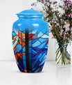 Stained glass urn for female ashes