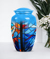 Stained glass urn for female ashes