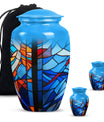 Stained Glass Mini Urns For Human Ashes Memorial, Funeral Cremation Urn