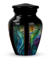 Stained Glass Urn For Ashes Memorial, Funeral Shape Urn