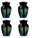 Stained Glass Urn For Ashes Memorial, Funeral Shape Urn