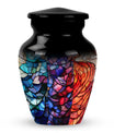 Stained Glass Urn For Ashes Memorial, Funeral Cremation Urn For Ashes