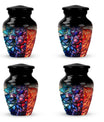 10 inch classic stained glass urn,.