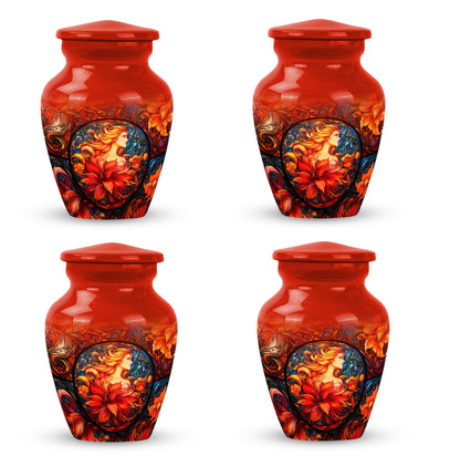 Glass Stained Glass Memorial Urn for Human Ashes - 10-inch, 200 cu in - Yatskia