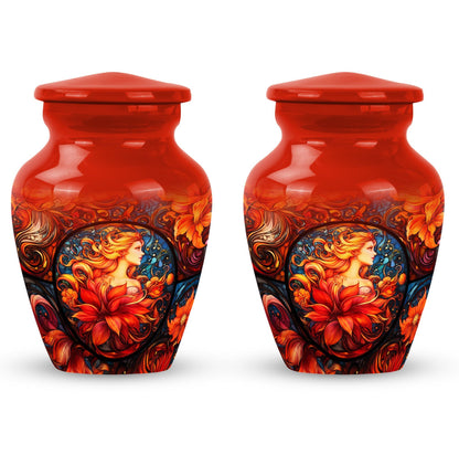 10-inch stained glass Classic urn for cremation ashes
