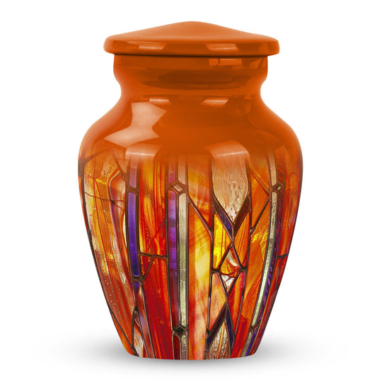 Stained Glass Ashes Keepsake Memorial, Funeral Cremation Urn