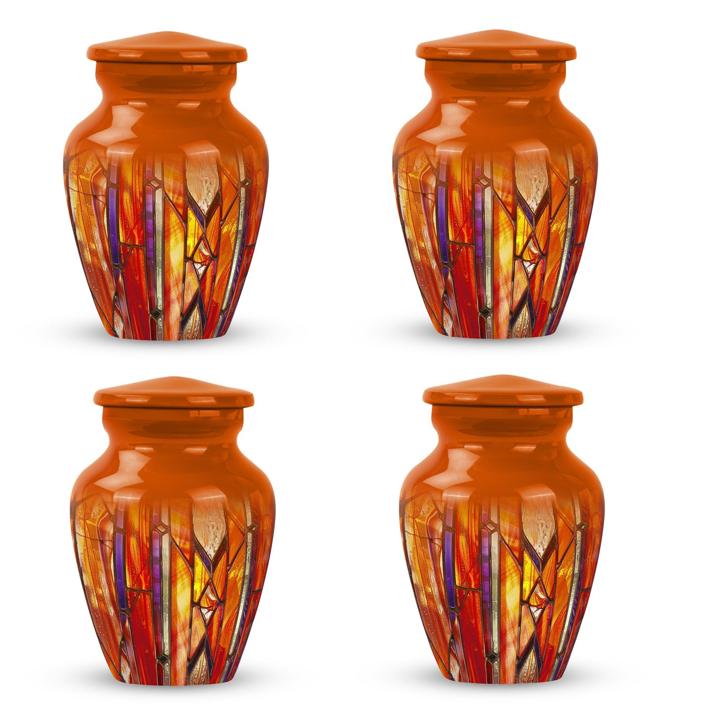 Stained Glass Ashes Keepsake Memorial, Funeral Cremation Urn