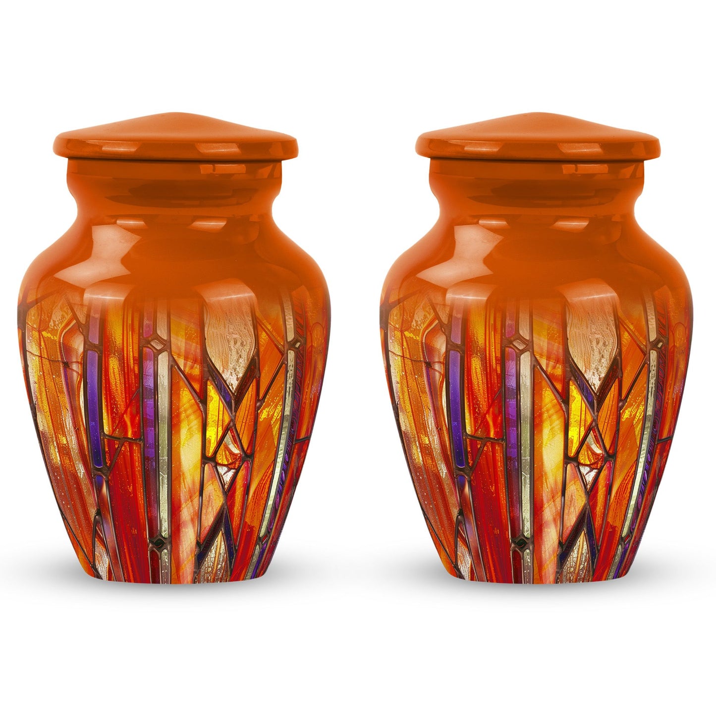 Stained Glass Ashes Keepsake Memorial, Funeral Cremation Urn
