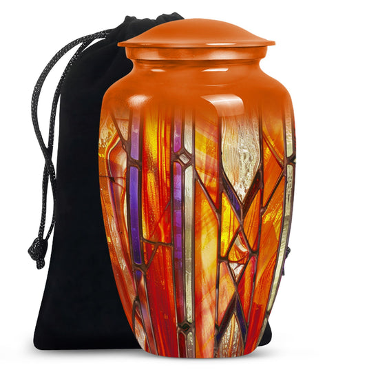 stained glass urn for adult male ashes