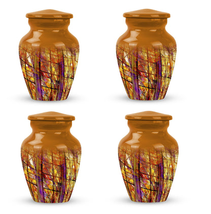 Glass Stained Glass Cremation Urn for Human Ashes - 10-inch, 200 cu in - Yatskia