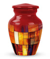 Stained Glass Cool Urn Ashes Memorial, Funeral Cremation Urn For Ashes
