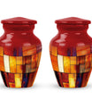 Stained Glass Cool Urn Ashes Memorial, Funeral Cremation Urn For Ashes