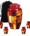 Stained Glass Cool Urn Ashes Memorial, Funeral Cremation Urn For Ashes