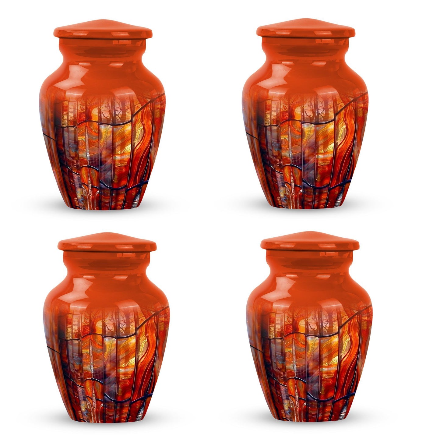10-inch classic stained glass urn for human ashes