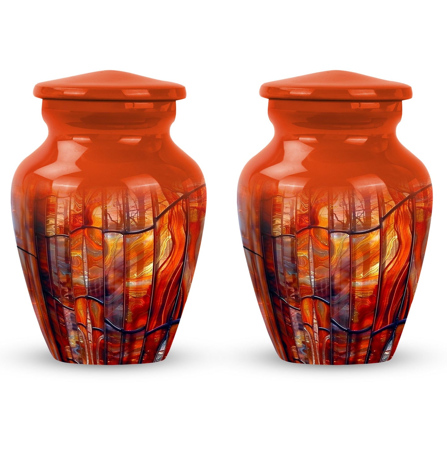 10-inch classic stained glass urn for human ashes
