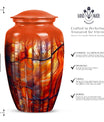 10-inch classic stained glass urn for human ashes