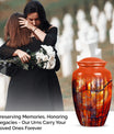 10-inch classic stained glass urn for human ashes