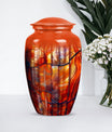 10-inch classic stained glass urn for human ashes