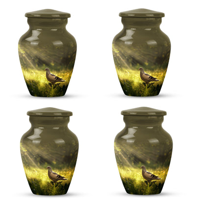 Personalized Dove Cremation Urn for Human Ashes - 3-inch, 200 cu in - Yatskia