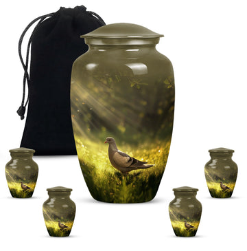 Large Urn with 4 Small Urn