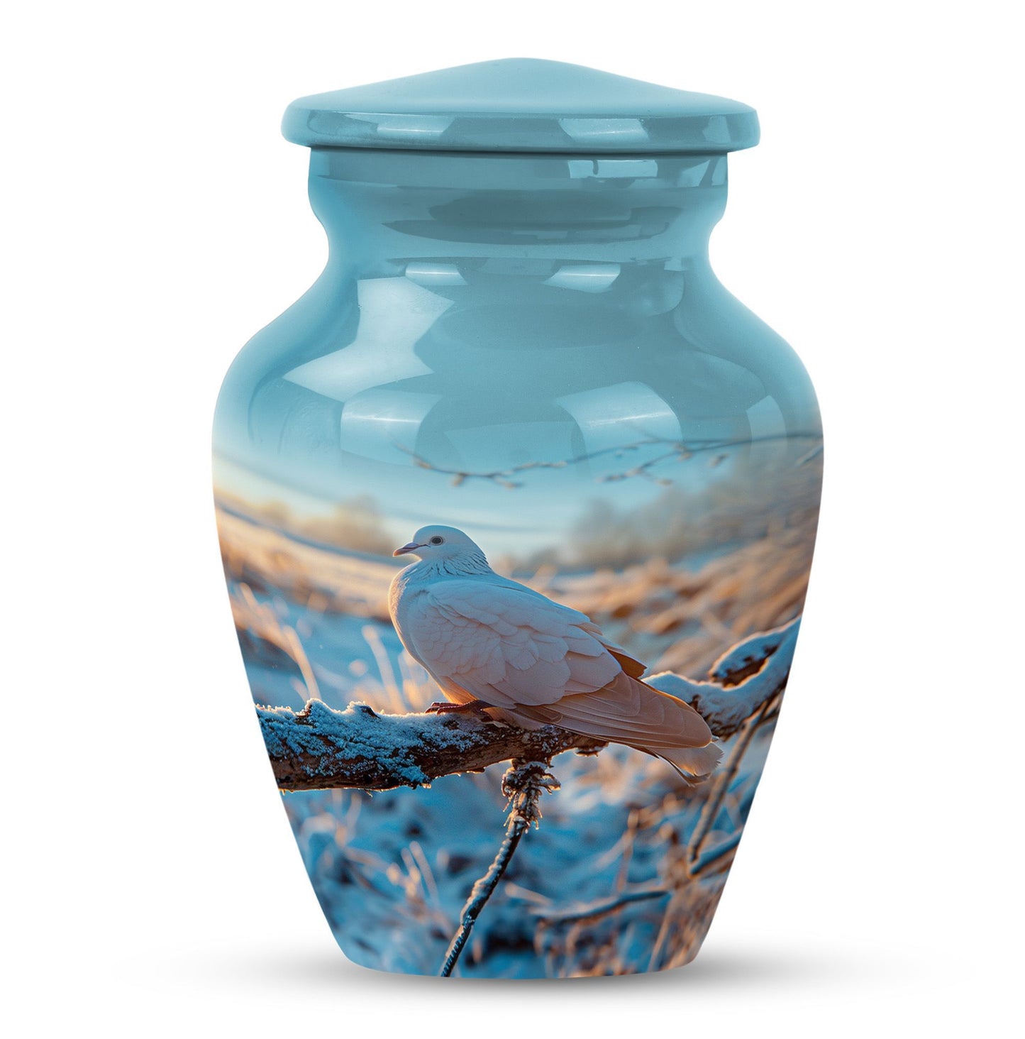 10 Inch Classic Dove Urn for adult human ashes.