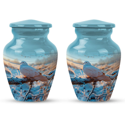 10 Inch Classic Dove Urn for adult human ashes.