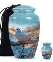 10 Inch Classic Dove Urn for adult human ashes.