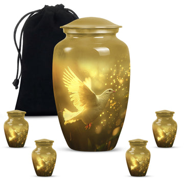 Large Urn with 4 Small Urn